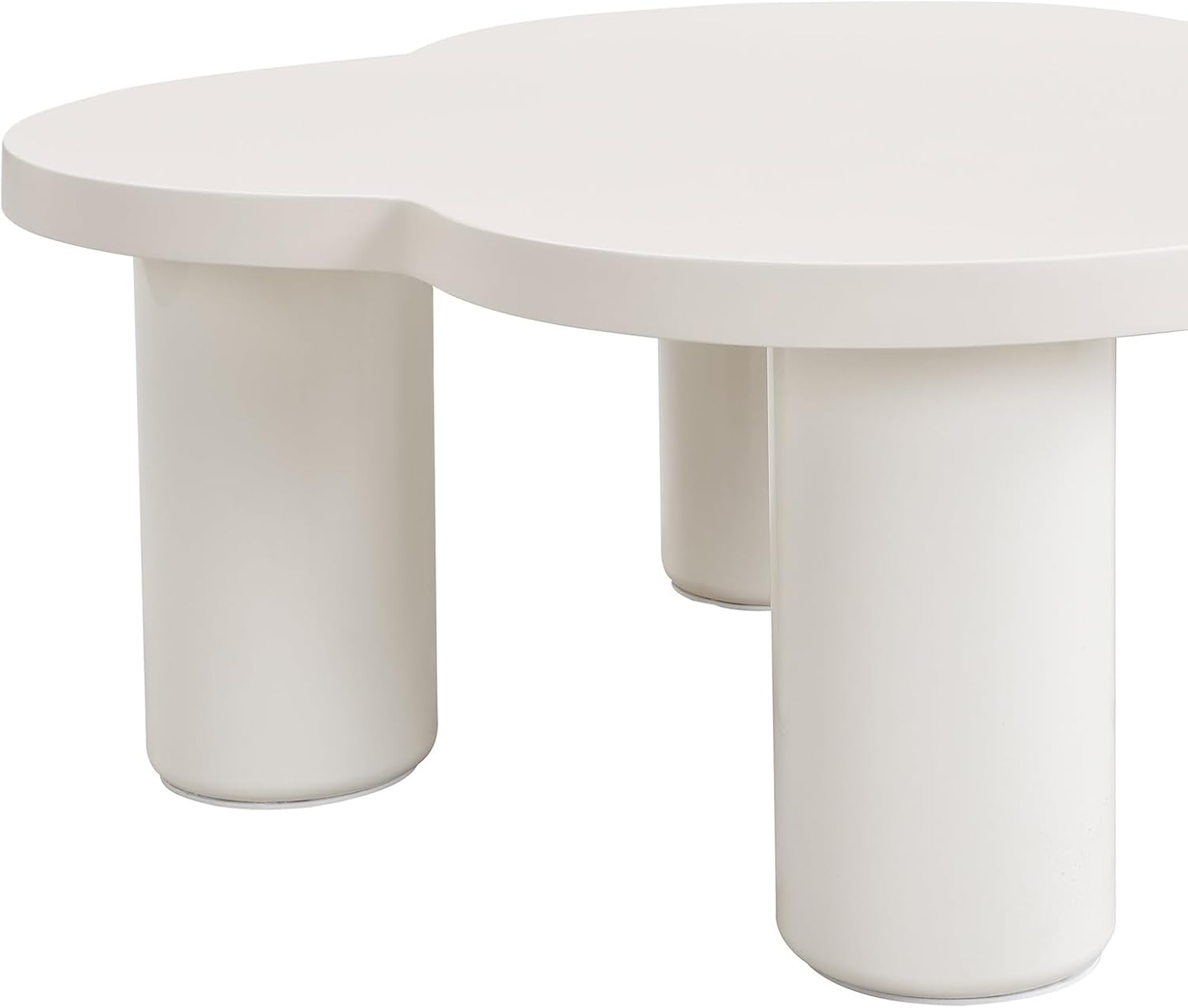 Modern Irregular Glass Coffee Table Set of 2 35.2 Inch