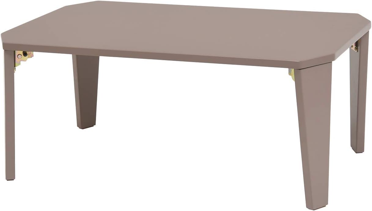 Hagiwara 7550CB Folding Low Table 75 cm Clear Black