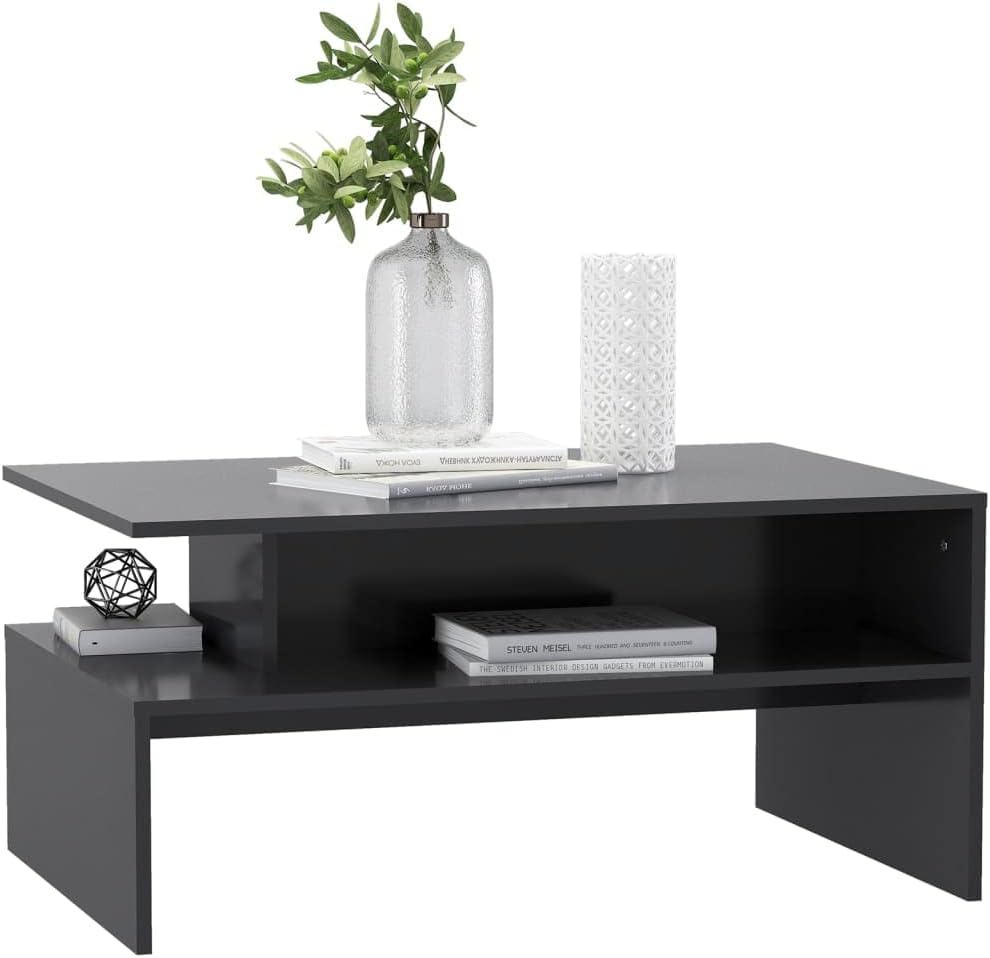 vidaXL Coffee Table Grey 90×60×42.5 cm