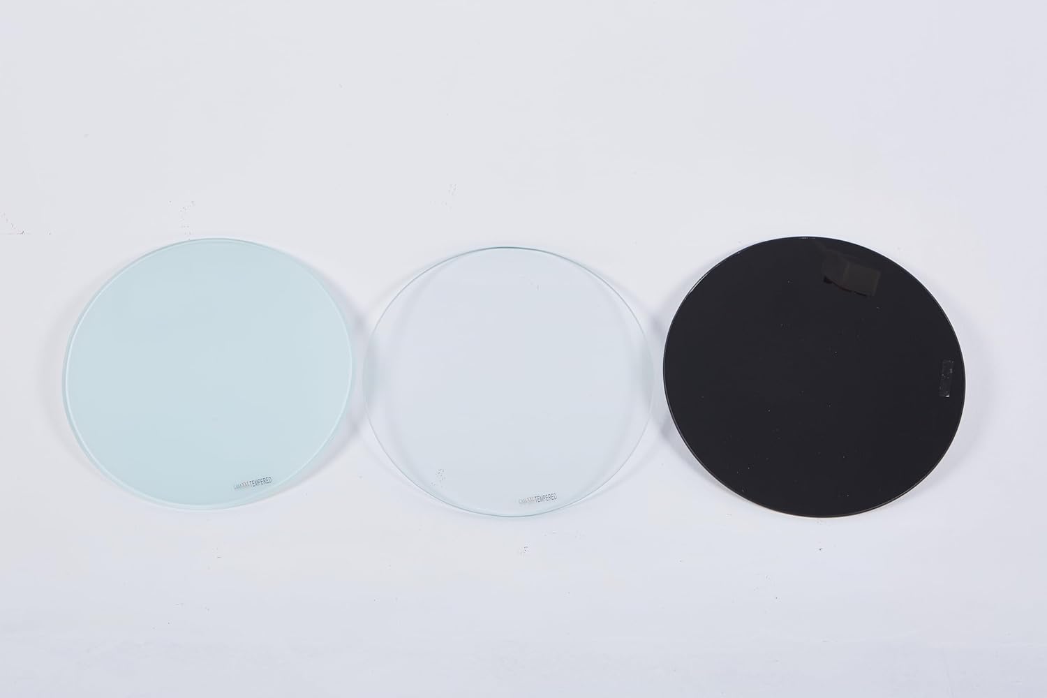 Euro Tische Round Glass Table Top 30 cm White