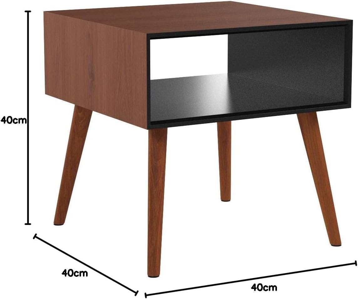 Iris Plaza Box Table 40×40×40 cm Walnut
