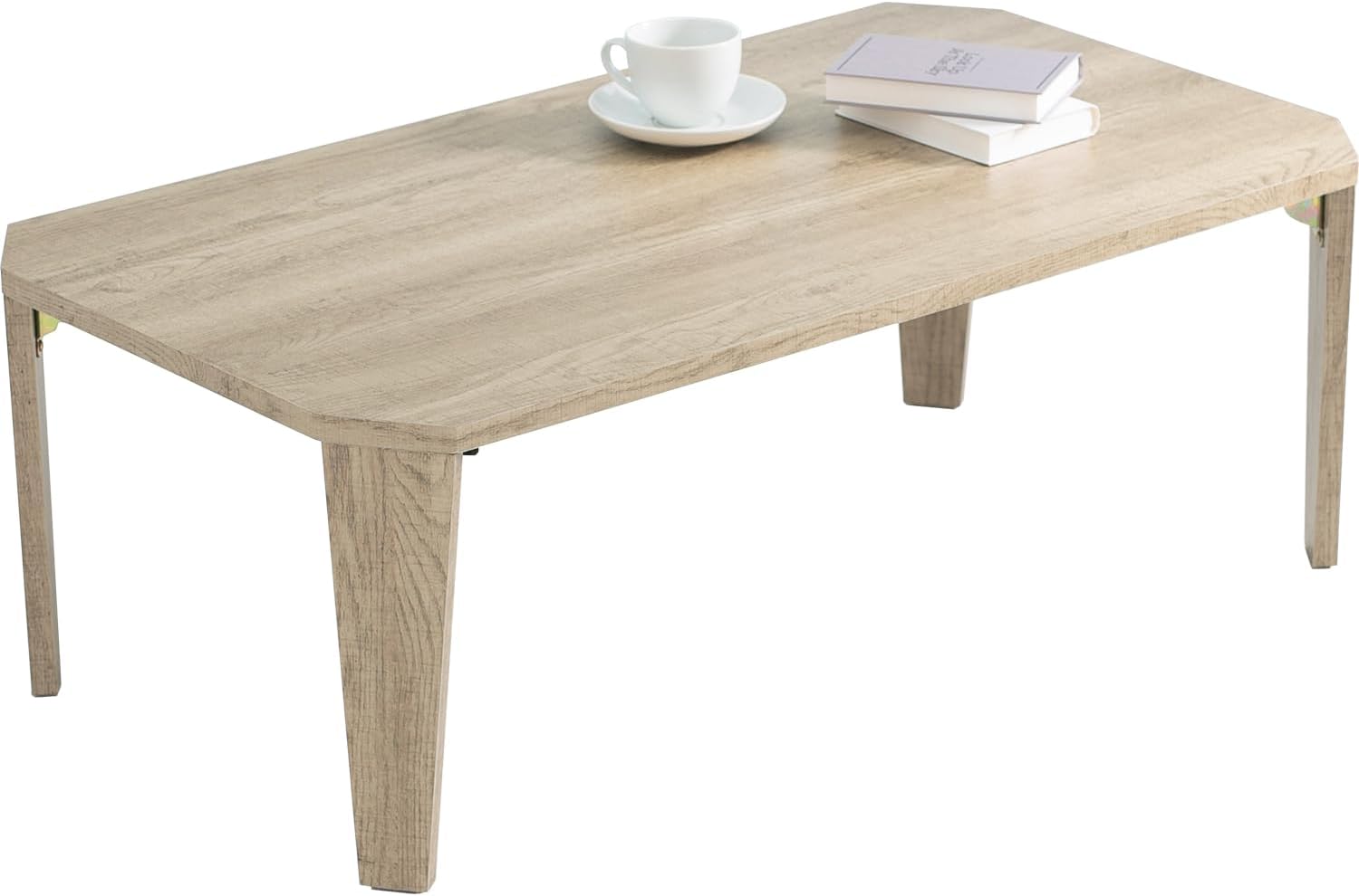 Hagihara MT-6860BR Foldable Low Table Brown 75×32 cm