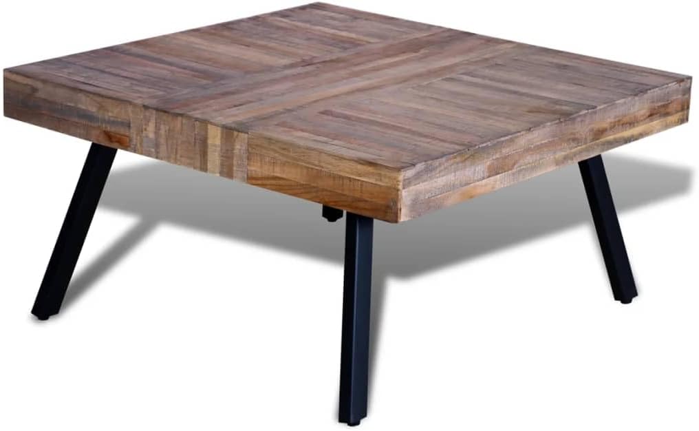 Reclaimed Teak Wood Square Coffee Table
