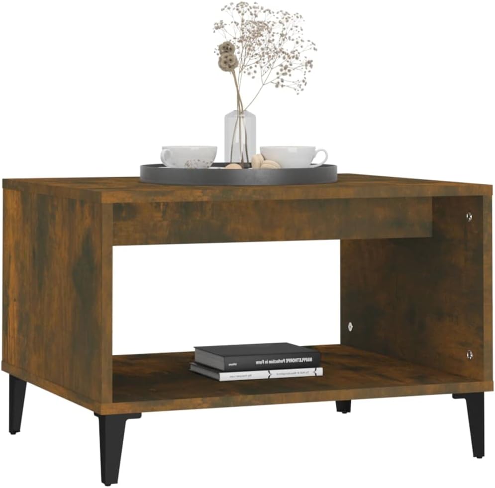vidaXL Smoked Oak Coffee Table