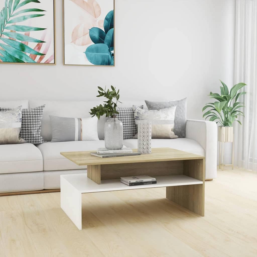 vidaXL Coffee Table Grey 90×60×42.5 cm