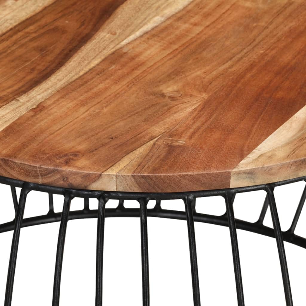 Round Acacia Wood Coffee Table Ø68 cm