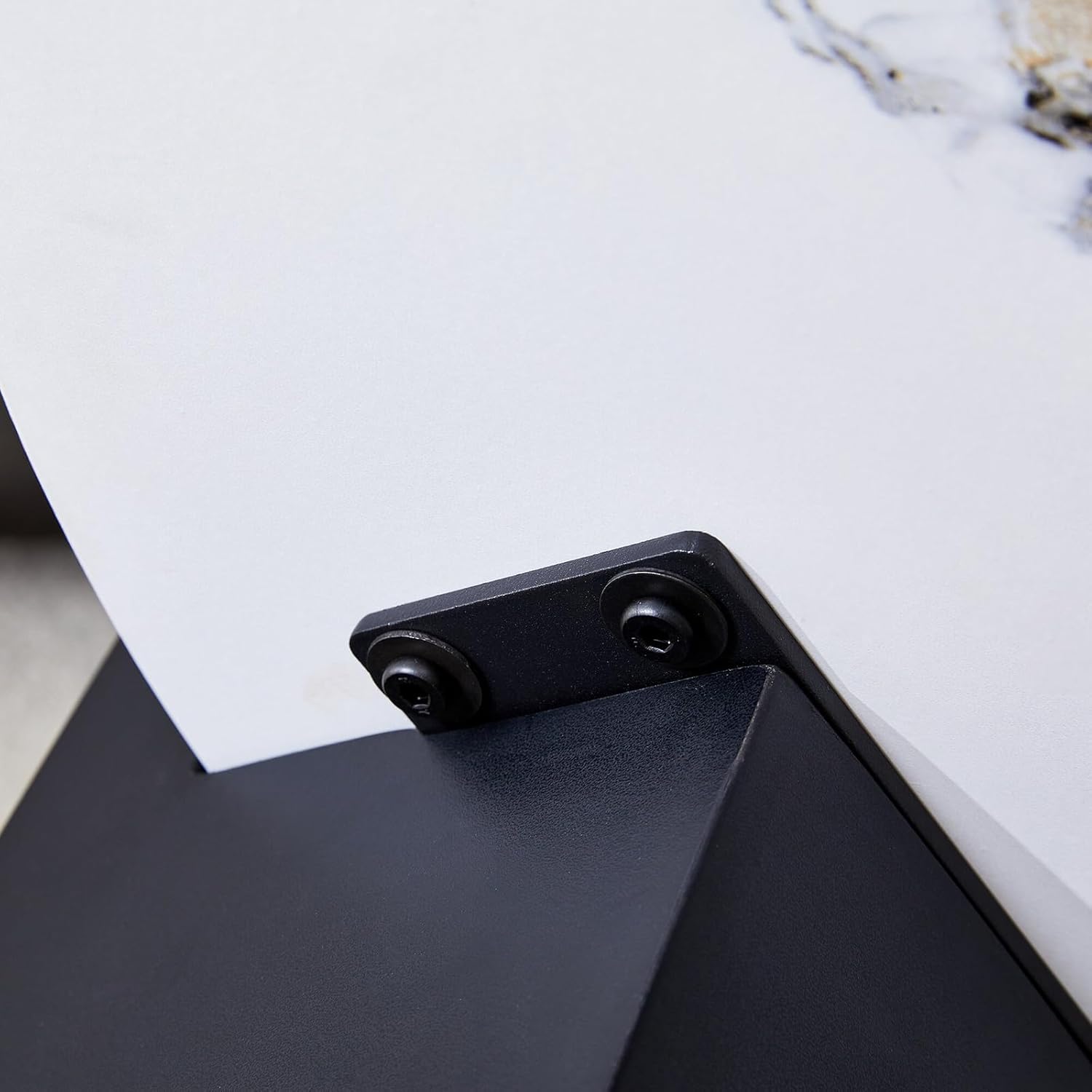 Modern Double-Layer Coffee Table – Black