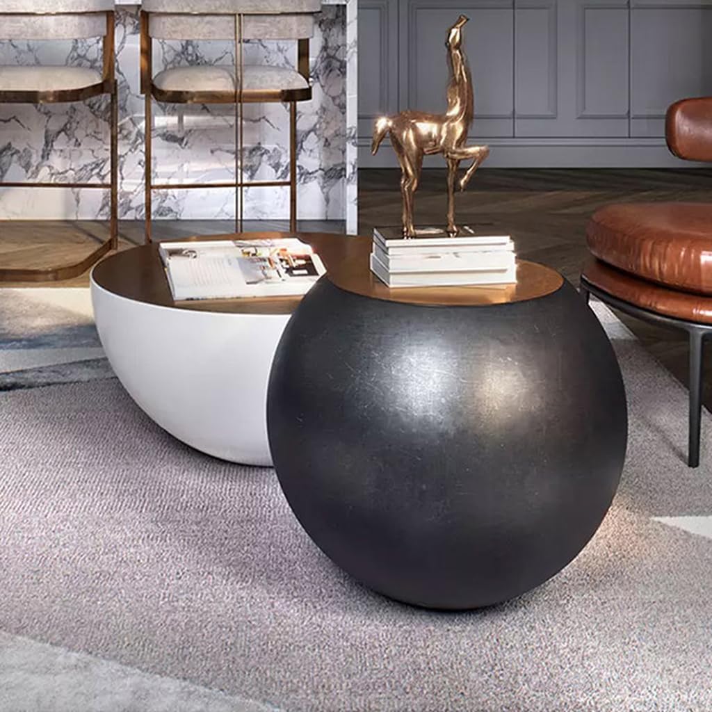Spherical Fiberglass End Table