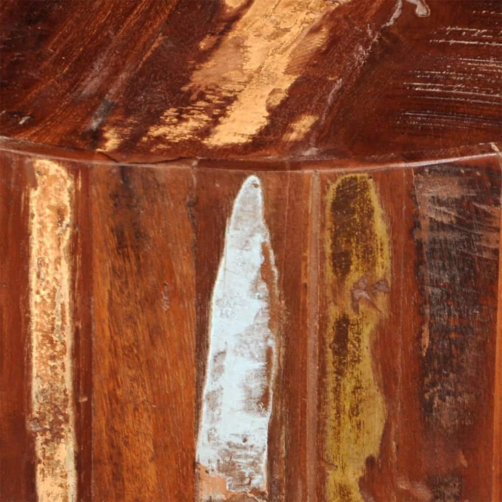 vidaXL Round Reclaimed Wood Coffee Table