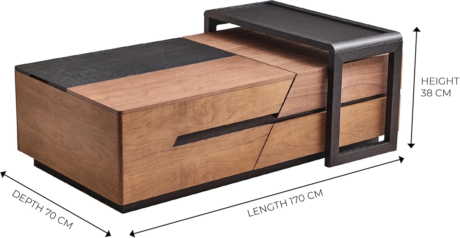 Marco White Coffee Table with Storage 130cm