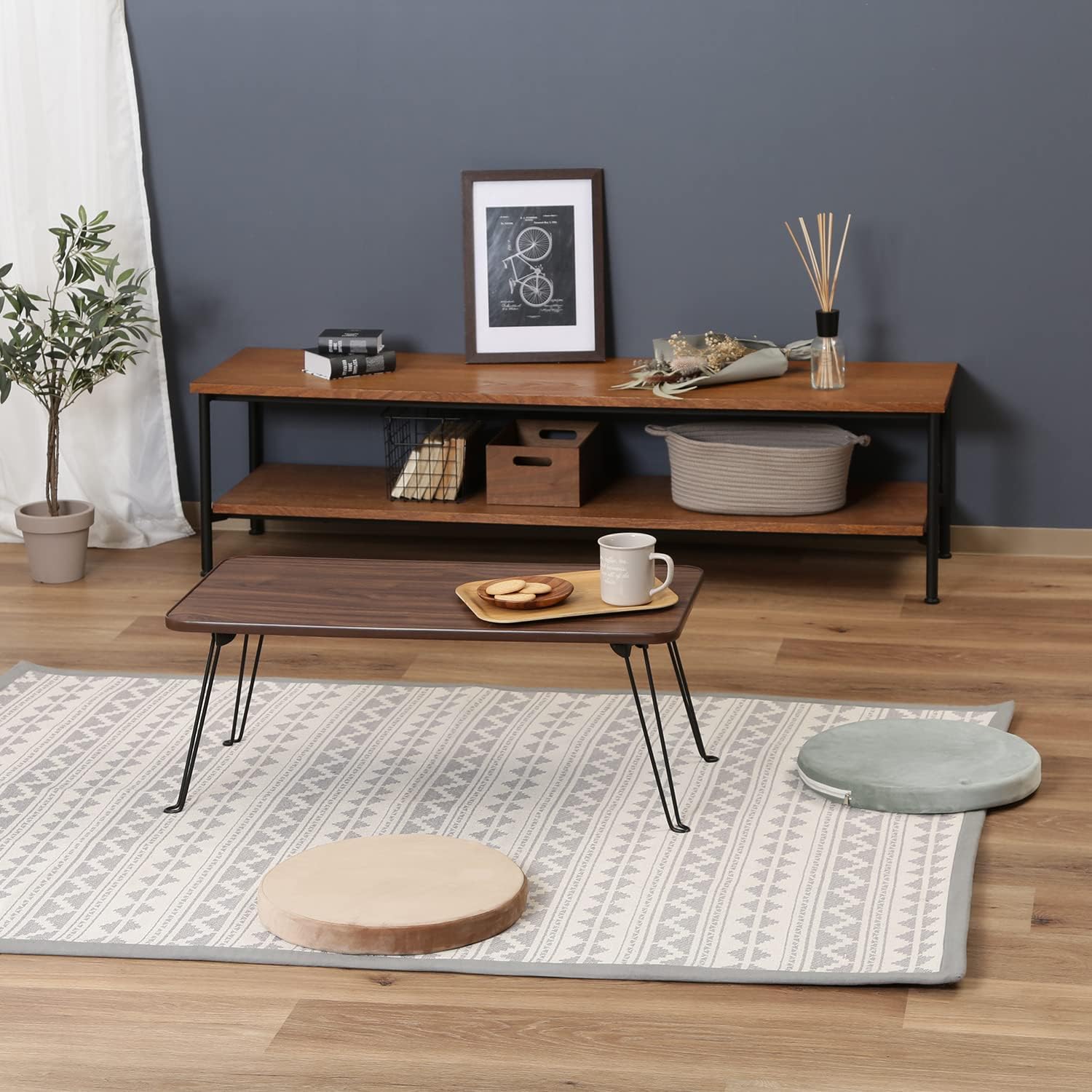 Fuji Boeki 28603 Foldable Mini Table 64.5×40×26.5 cm
