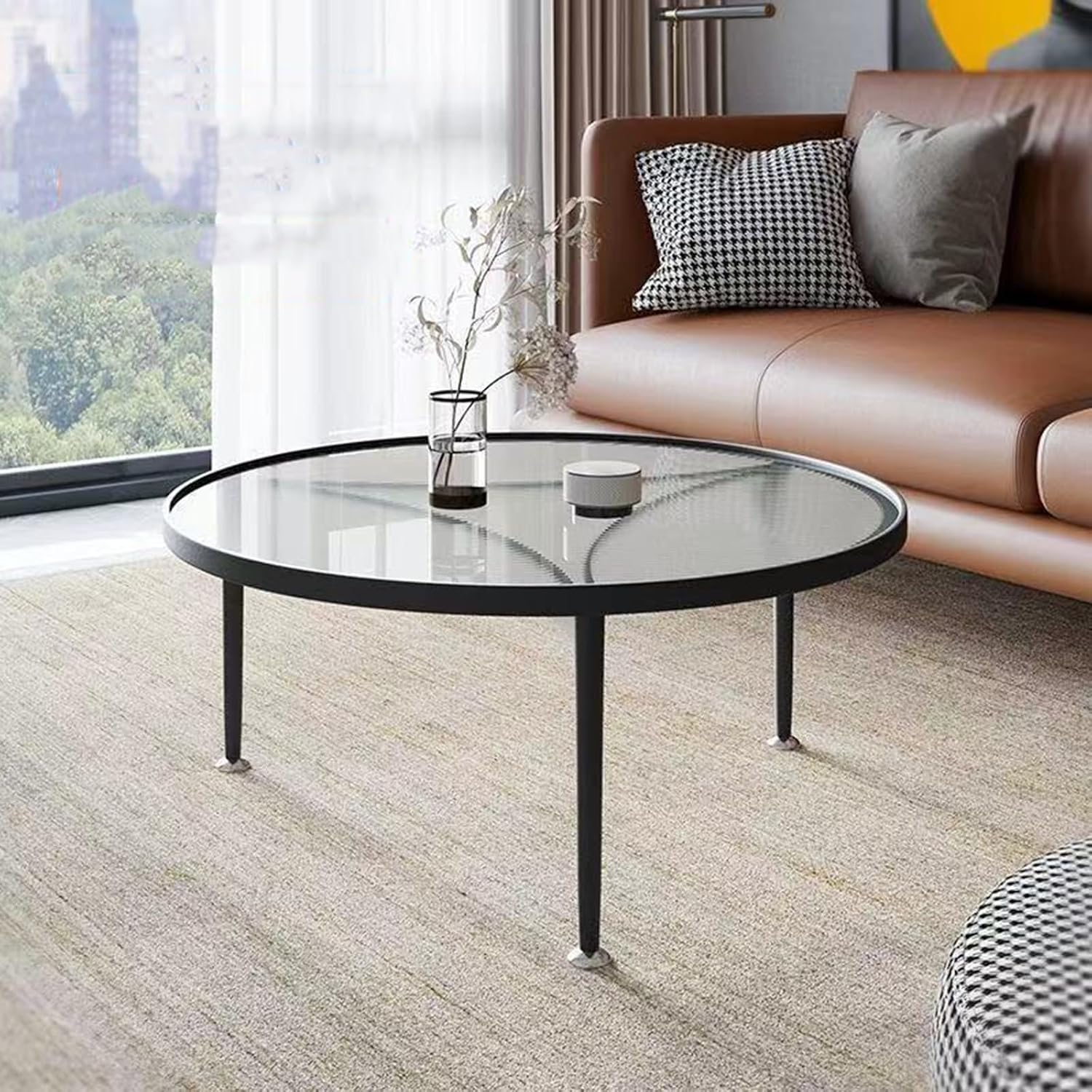Minimalist Round Coffee Table 60x60x45cm