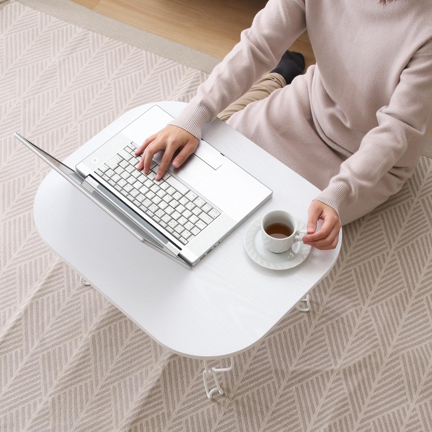 Fuji Boeki 28603 Foldable Mini Table 64.5×40×26.5 cm