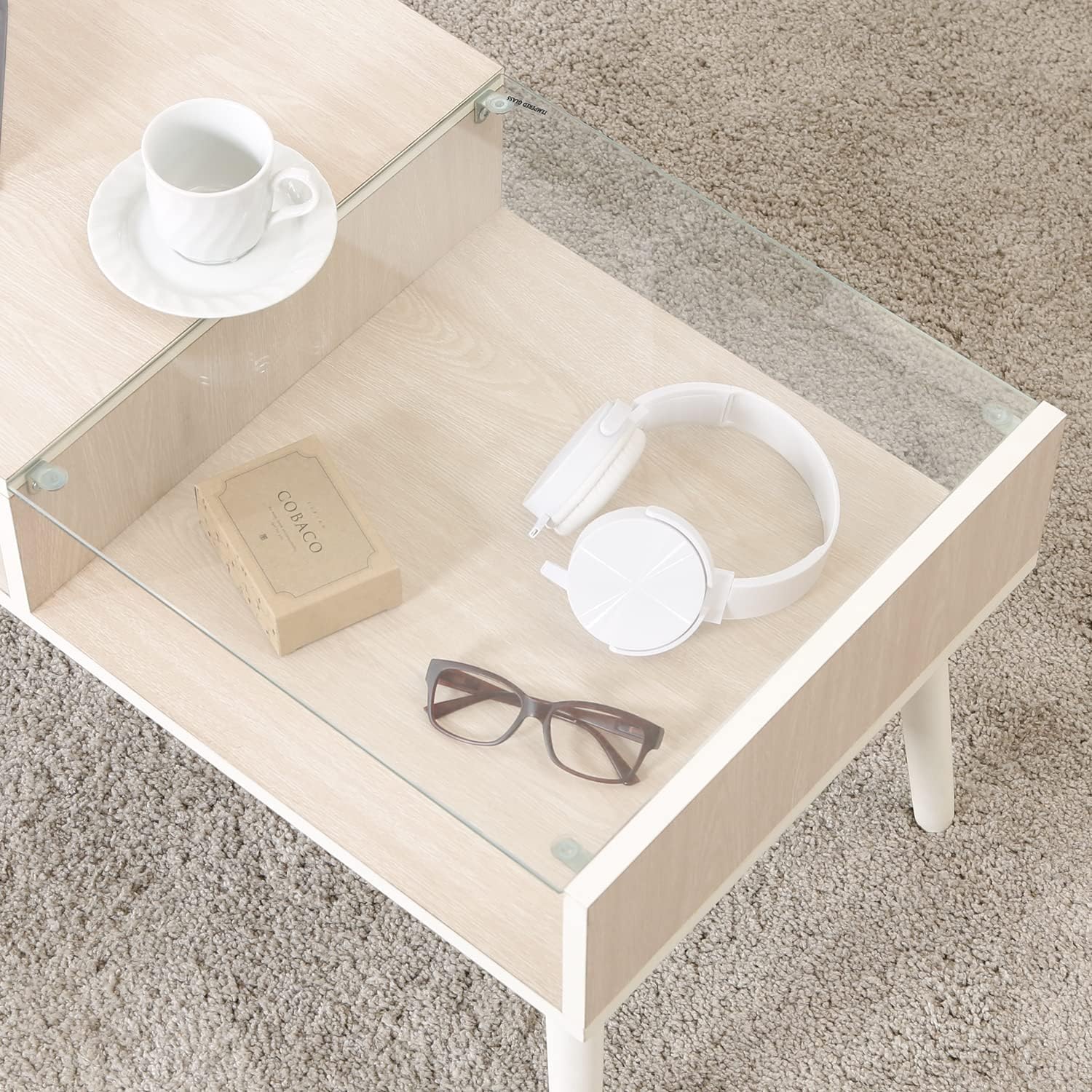 Fuji trade living room table Oslo HH-8040PG WHW 10033