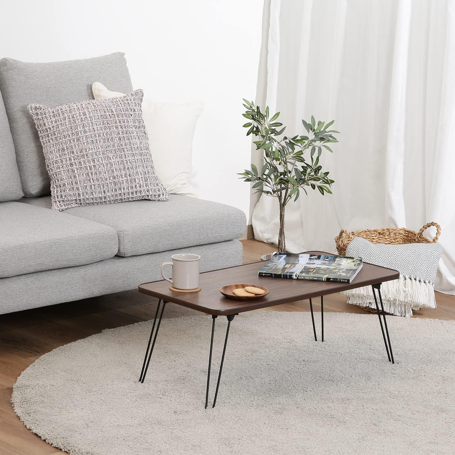 Fuji Boeki 28603 Foldable Mini Table 64.5×40×26.5 cm