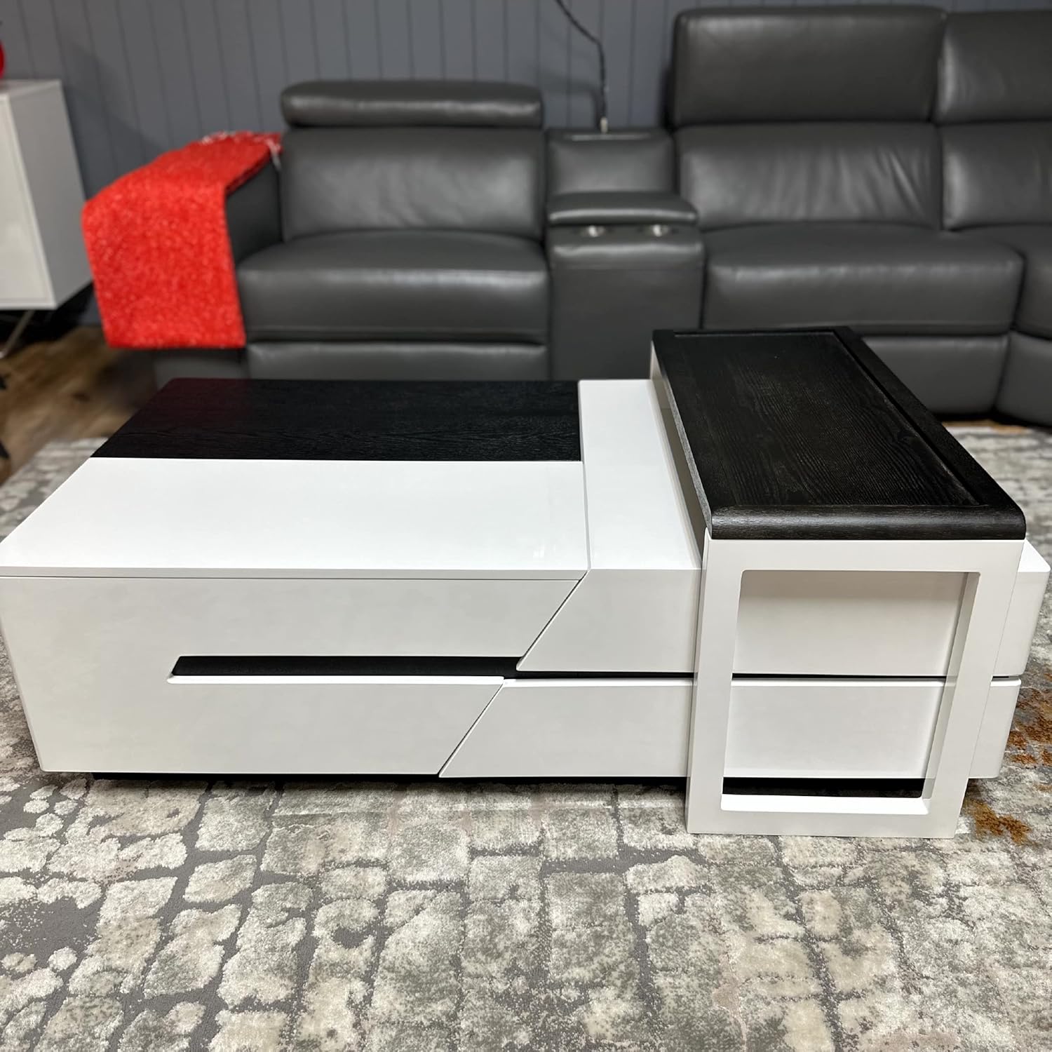 Marco White Coffee Table with Storage 130cm