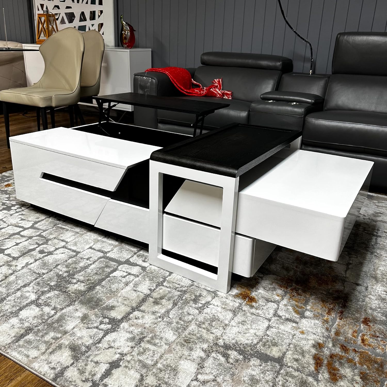 Marco White Coffee Table with Storage 130cm
