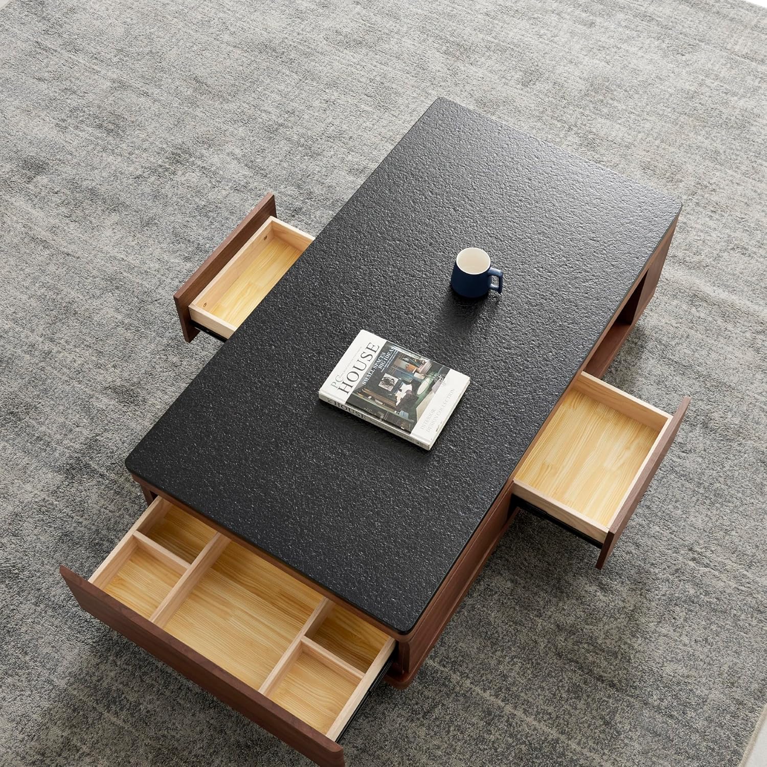 Marco Coco Coffee Table with Storage 130x70cm